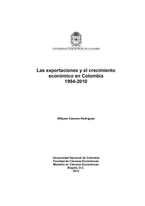 Las exportaciones y el crecimiento económico en Colombia 1994