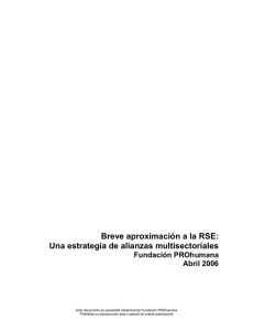 Breve aproximación a la RSE: Una estrategia de