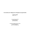 Convenciones del código Java
