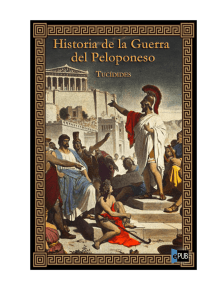 Tuc&iacute;dides, Historia de la Guerra del Peloponeso