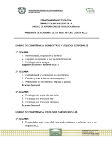 1 UNIDAD DE COMPETENCIA: HOMEOSTASIS Y