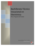 Bachillerato Técnico Vocacional en Electrónica