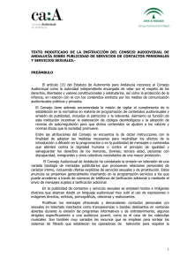Descárgate la Instrucción en PDF - Consejo Audiovisual de Andalucía