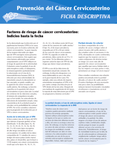 Factores de riesgo de cáncer cervicouterino: Indicios hasta la fecha