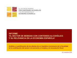 informe `el sector de bebidas con contenido alcohólico y su
