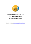 MONTAR GVSIG 1.9 EN ECLIPSE DESDE EL REPOSITORIO SVN
