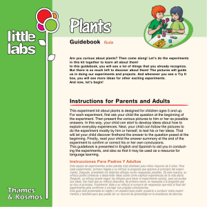 Instructions for Parents and Adults Guidebook Guía