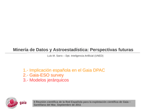 Minería de Datos y Astroestadística: Perspectivas futuras 1