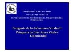 Patogenia de las Infecciones Virales II Patogenia de