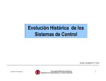 Evolución Histórica de los Sistemas de Control