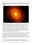 Erupción estelar permite capturar la primera imagen de una línea de