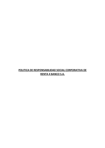 Política de responsabilidad social corporativa