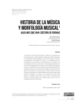 Historia de la música y morfología musical1 - SeDiCI