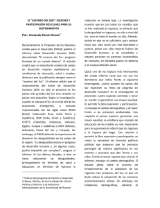 el “ascenso del sur”: equidad y participación dos claves para su