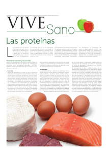 Las proteínas - Instituto Tomas Pascual Sanz