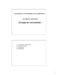 Repaso Ecología de Comunidades