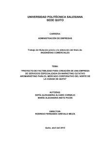 Marketing Olfativo - Repositorio Digital-UPS