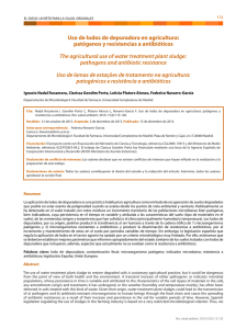 Uso de lodos de depuradora en agricultura: patógenos y