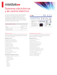 Sistemas electrónicos y de control eléctrico