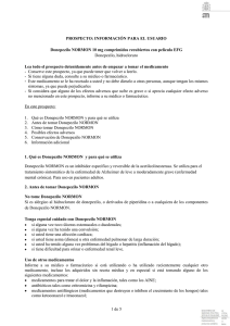 1 de 5 PROSPECTO: INFORMACIÓN PARA EL