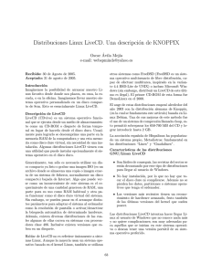 Distribuciones Linux LiveCD. Una descripción de KNOPPIX.