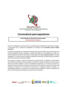Simposio sobre Crecimiento Verde y Política Económica