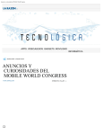 Anuncios y curiosidades del Mobile World Congress