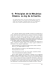 6.- Principios de la Mecánica Clásica. La ley de la Inercia.