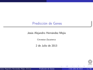 Predicción de Genes