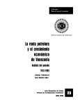 La renta petrolera y el crecimiento económico de Venezuela