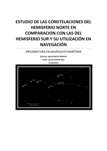 estudio de las constelaciones del hemisferio norte
