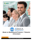 Master en Marketing del Producto + Titulación Universitaria