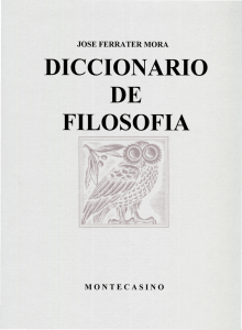 Diccionario de Filosofía de José Ferrater Mora, O