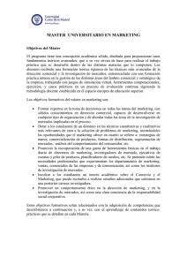 MASTER UNIVERSITARIO EN MARKETING
