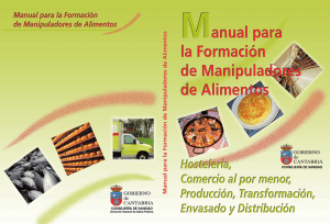 Libro “Manual para la formación de manipuladores de alimentos”