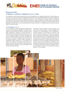 Resumen ejecutivo: Vendedoras y vendedores ambulantes