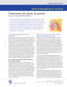 Tratamiento del cáncer de pulmón