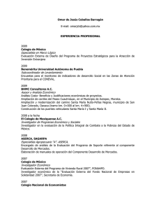 Especialista en Marco Lógico Subcoordinador de Levantamiento