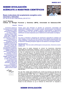 SEBBM DIVULGACIÓN ACÉRCATE A NUESTROS CIENTÍFICOS