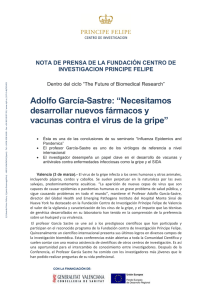 Adolfo García-Sastre: “Necesitamos desarrollar nuevos