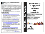 John M. McKay Scholarships for Students with Disabilities