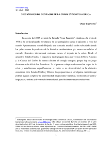 MECANISMOS DE CONTAGIO DE LA CRISIS EN NORTEAMERICA