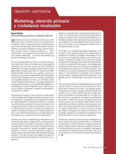 Marketing, atención primaria y ciudadanos resabiados