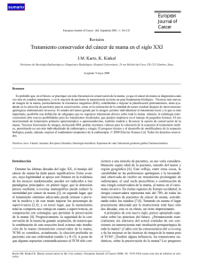 Tratamiento conservador del cáncer de mama en el siglo XXI