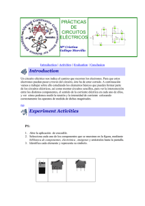 PRÁCTICAS DE CIRCUITOS ELÉCTRICOS Introduction Experiment