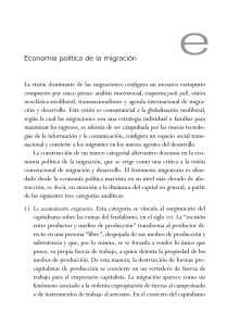 Economía política de la migración - Red Internacional de Migración