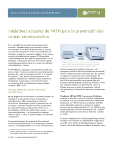 Current PATH Initiatives in Cervical Cancer Prevention