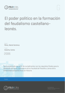El poder político en la formación del feudalismo castellano