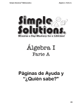 Álgebra I - Simple Solutions