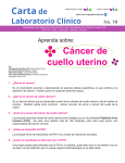Carta 19. Aprenda sobre: ​​cáncer de cuello uterino